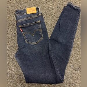 Levi's Indigo High Rise Skinny Jeans